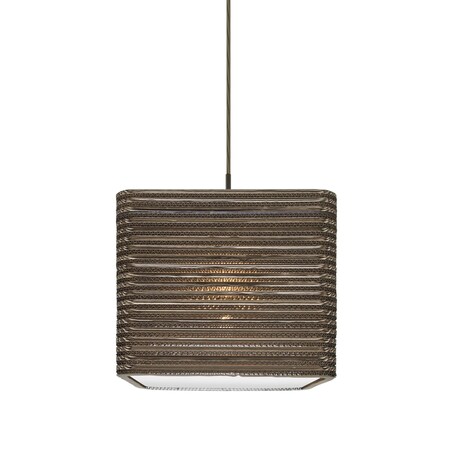 Besa Lighting Kirk 12 Cord Pendant, Bronze Finish, 1x9W LED 1JT-KIRK12-LED-BR
